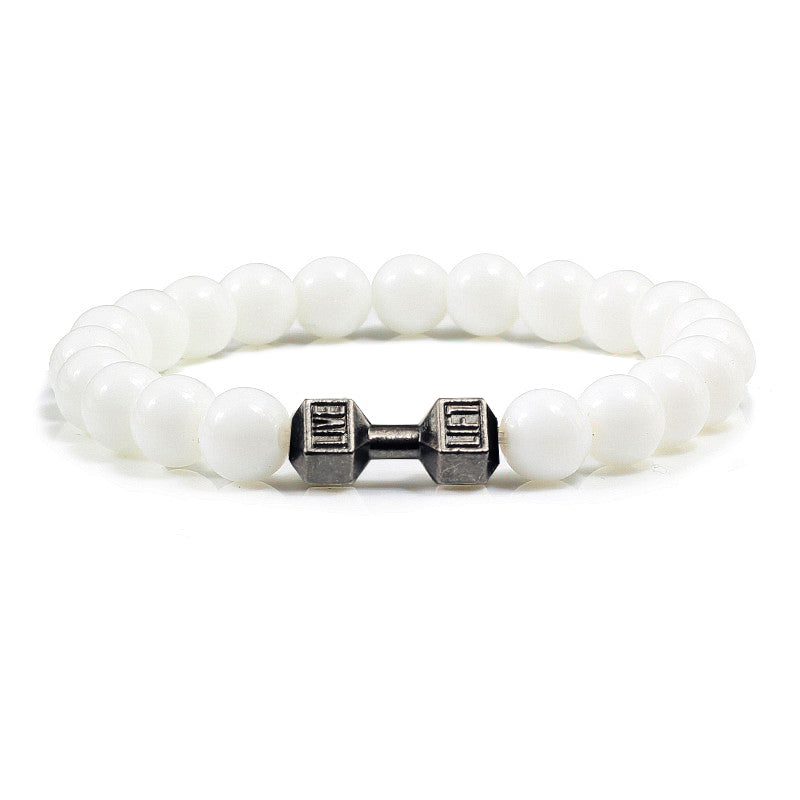 Gym Rat White Bracelet